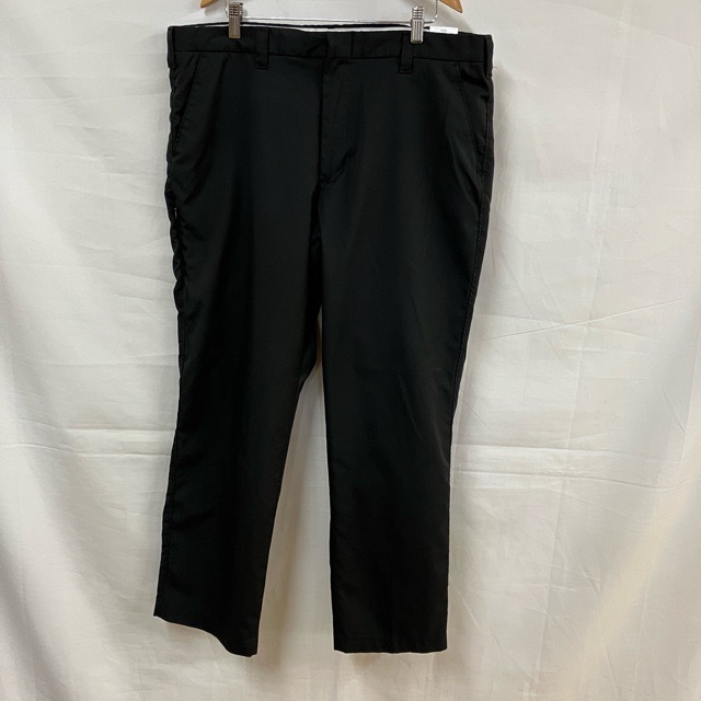 A973 アラマーク W38 アメリカ古着 メキシコ製 ポリエステル ワークパンツ ブラック aramark FLEX FIT メンズ拍卖