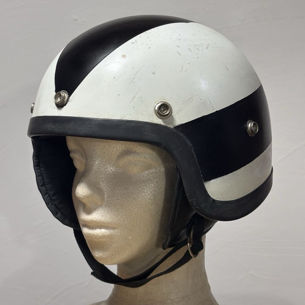 Shoei ショウエイ D-4 60’s ビンテージ ハーフ ヘルメット Sシェル 約57cm〜59cm Buco BELL McHal NESCODELUX パン ショベル アイアン拍卖