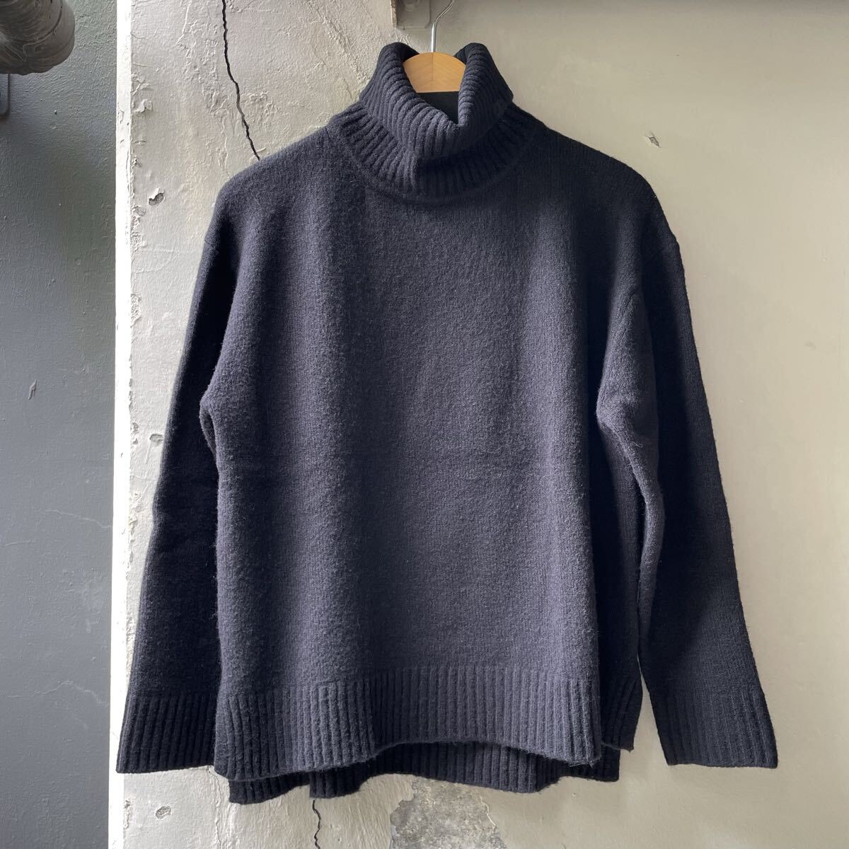 MAO MADE マオメイド ニット セーター タートルネック トップス 長袖セーター 長袖 黒 ブラック F フリーサイズ拍卖