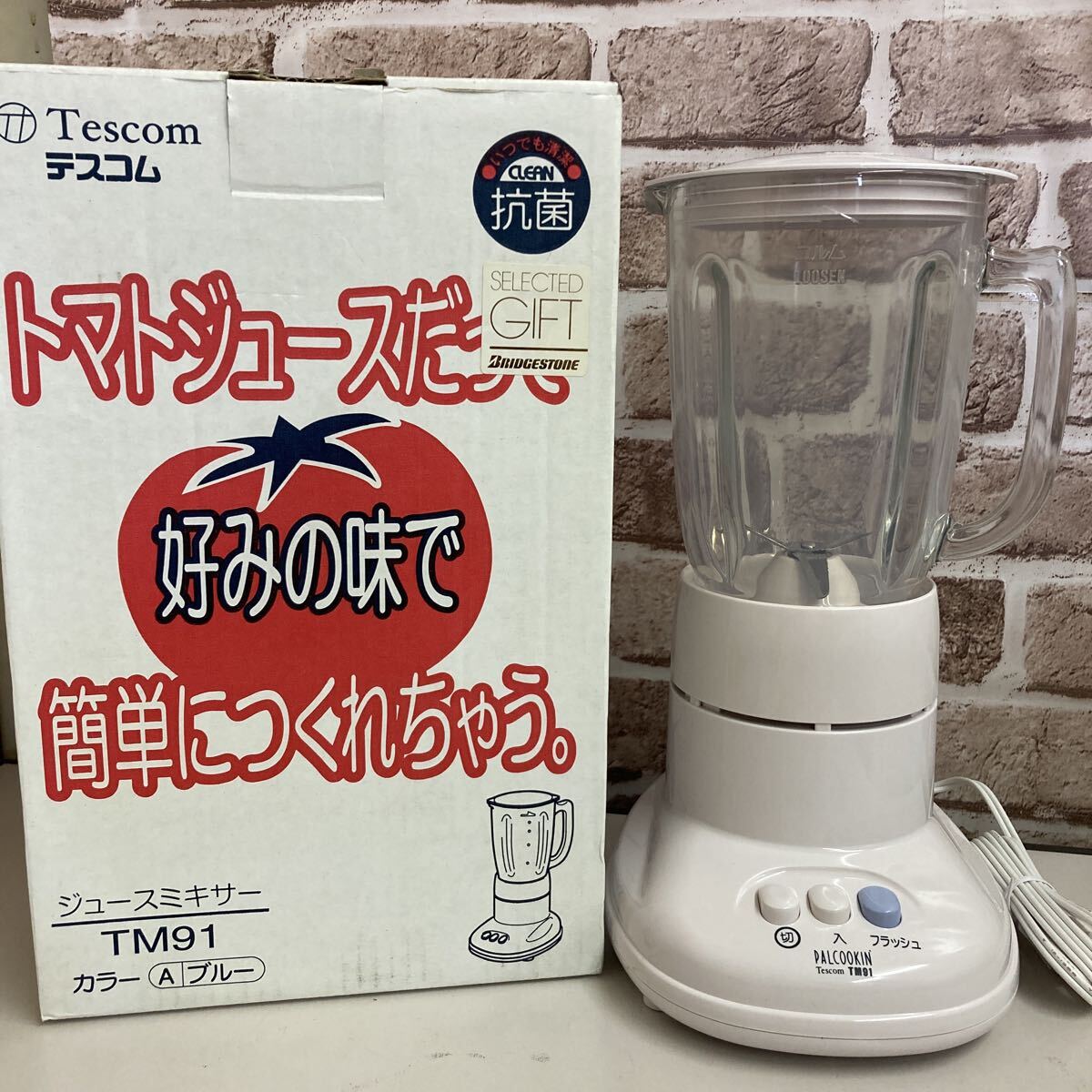 ミキサー テスコム ジュースミキサー TM91 ブルー 【動作確認済み】【Z015】 TESCOM拍卖