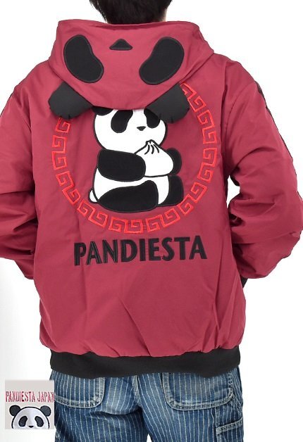 なりきり中華パンダブルゾン◆PANDIESTA JAPAN ワイン Mサイズ 595102 パンディエスタジャパン チャイニーズ ユニセックス オーバー拍卖