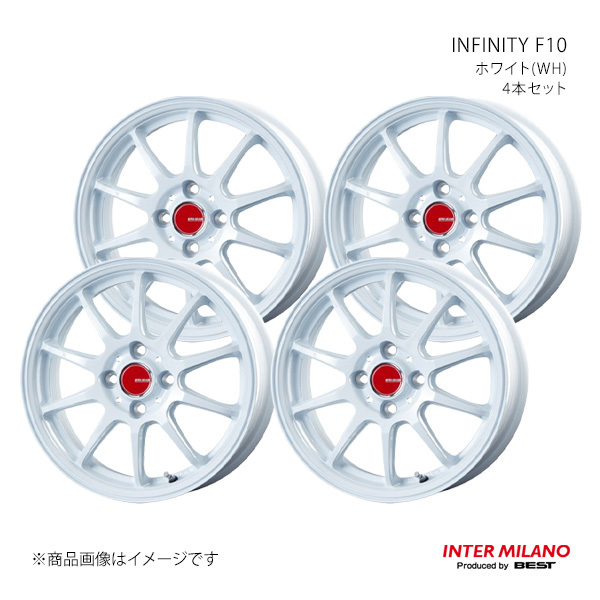 INTER MILANO インターミラノ INFINITY F10 ホイール 4本セット【14×4.5J 4-100 INSET45 ホワイト】拍卖