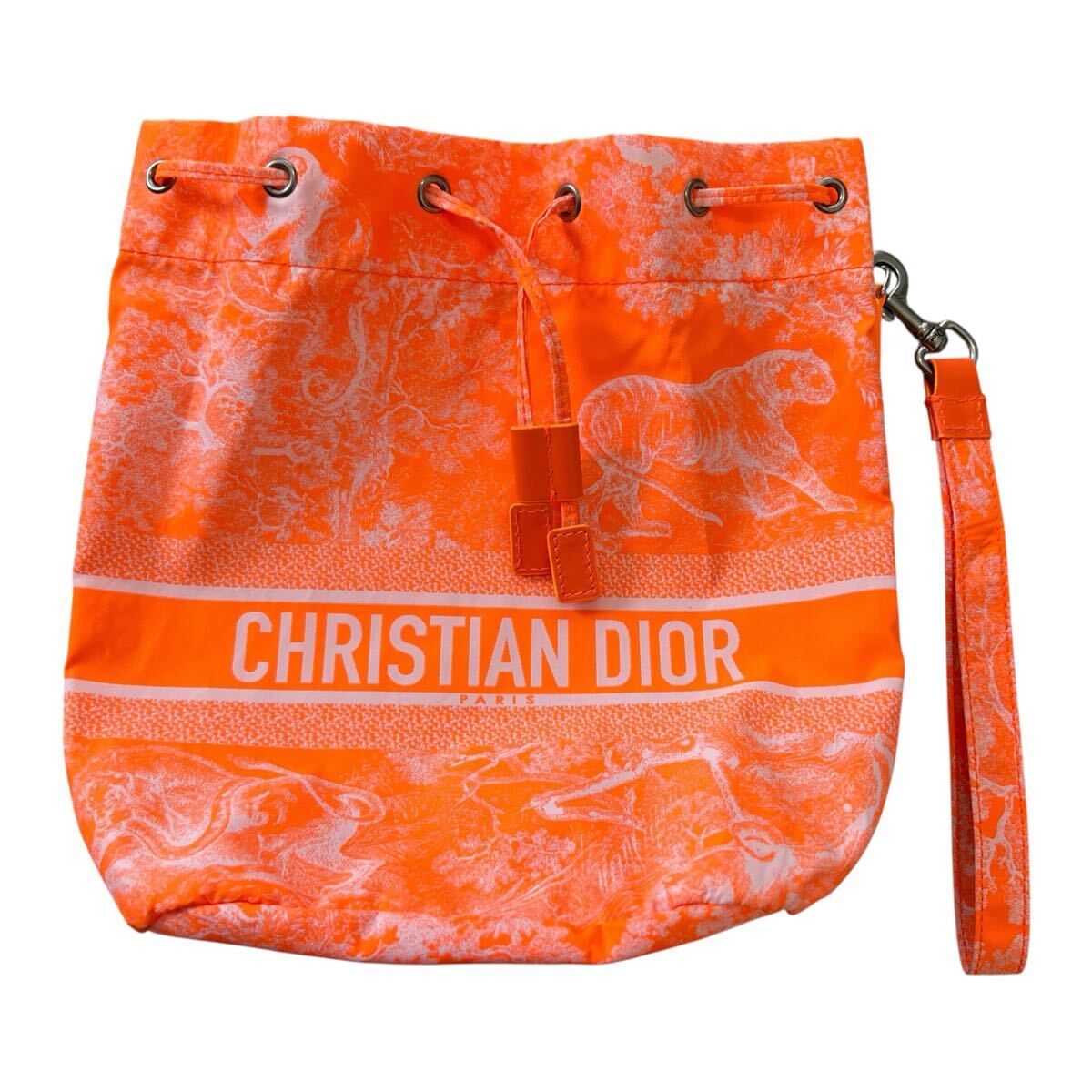 クリスチャン・ディオール トワル ドゥ ジュイ ドローストリング ポーチ 巾着 Christian Dior Toile de Jouy Sauvage Drawstring Pouch 拍卖