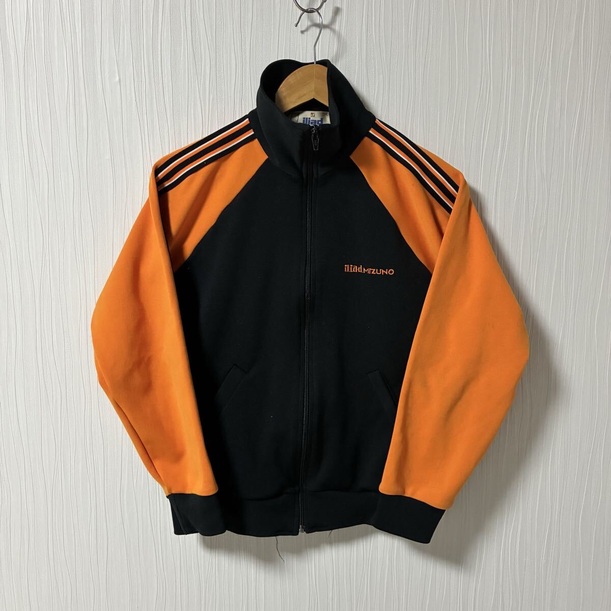 iliad MIZUNO ミズノ トラックジャケット オレンジ系 レディース サイズL ラグラン ジャージジャケット オールド a1242拍卖