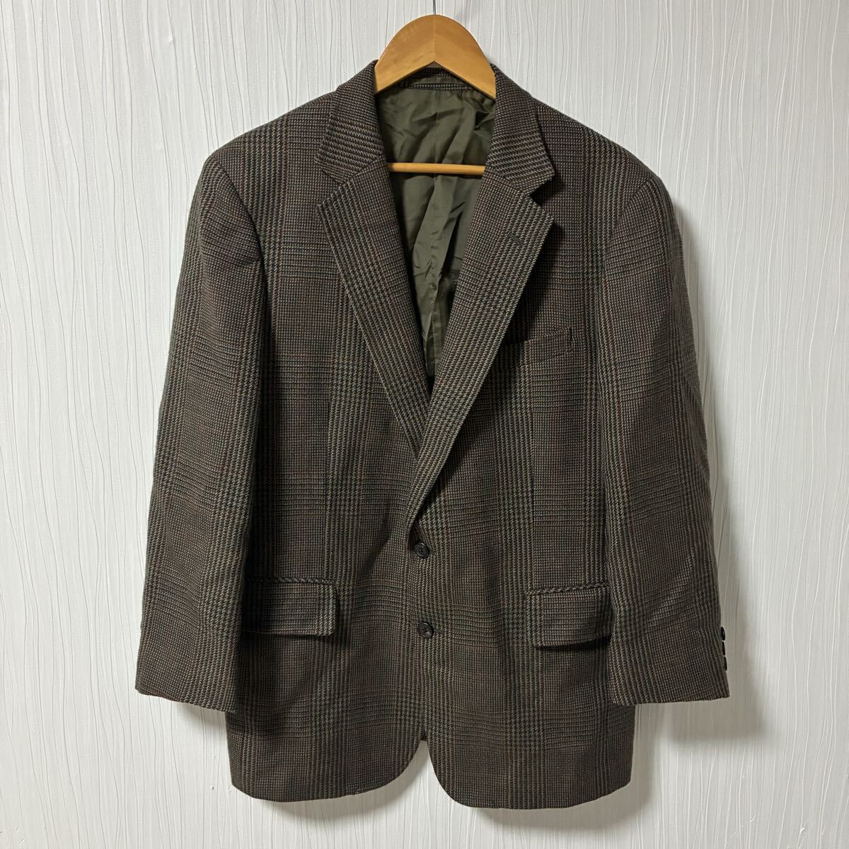 J.PRESS ジェイプレス シングルジャケット 2B ブラウン サイズAB6 センターベント メンズ 背抜き ブレザー a1260拍卖