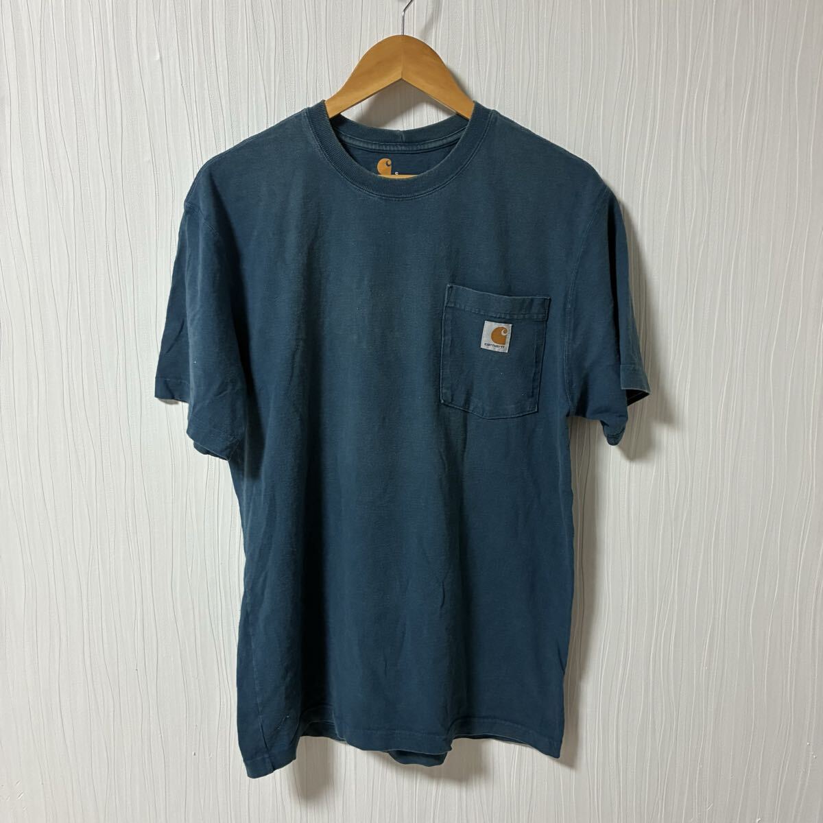 Carhartt カーハート 半袖 Tシャツ 丸首 サイズS メンズ ORIGINAL FIT クルーネック 古着 ポケットTシャツ a1265拍卖
