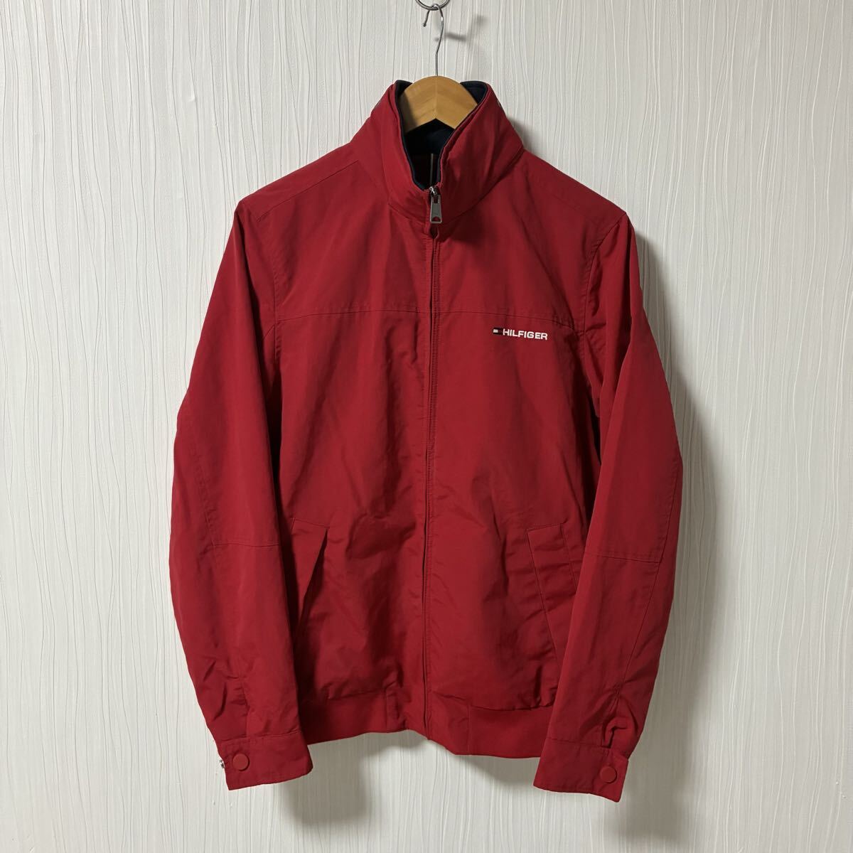 TOMMY HILFIGER トミーヒルフィガー ナイロンジャケット赤 メンズ サイズS ブルゾン ジャケット アウター a1270拍卖