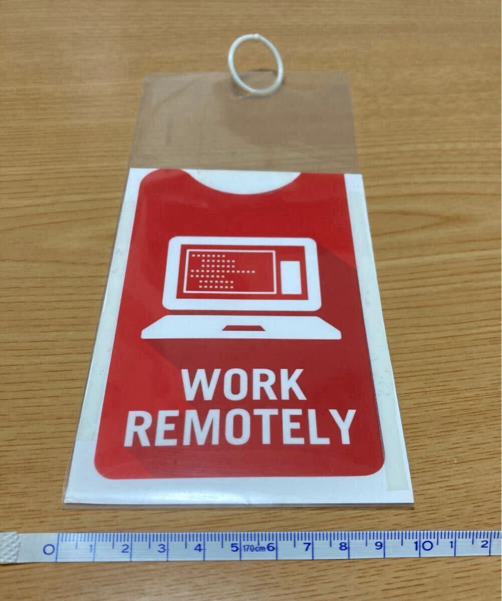 【手作り】リモート会議用(テレワーク用)ドアプレート ※検索/Zoom、ズーム、リモート、入室制限、サインプレート、吊り下げ札、ドア札拍卖
