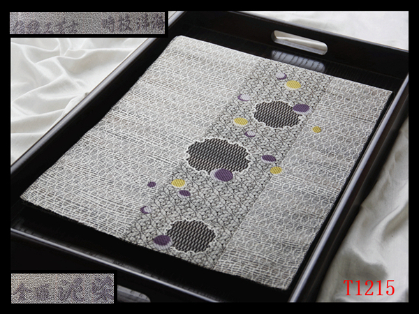 蔵【T1215】極上逸品 伝統工芸士 時枝洋海 全通泥染 雪輪 お洒落な 正絹高級美術名古屋帯 ◇検簪着物袋帯和装小物帯締め拍卖