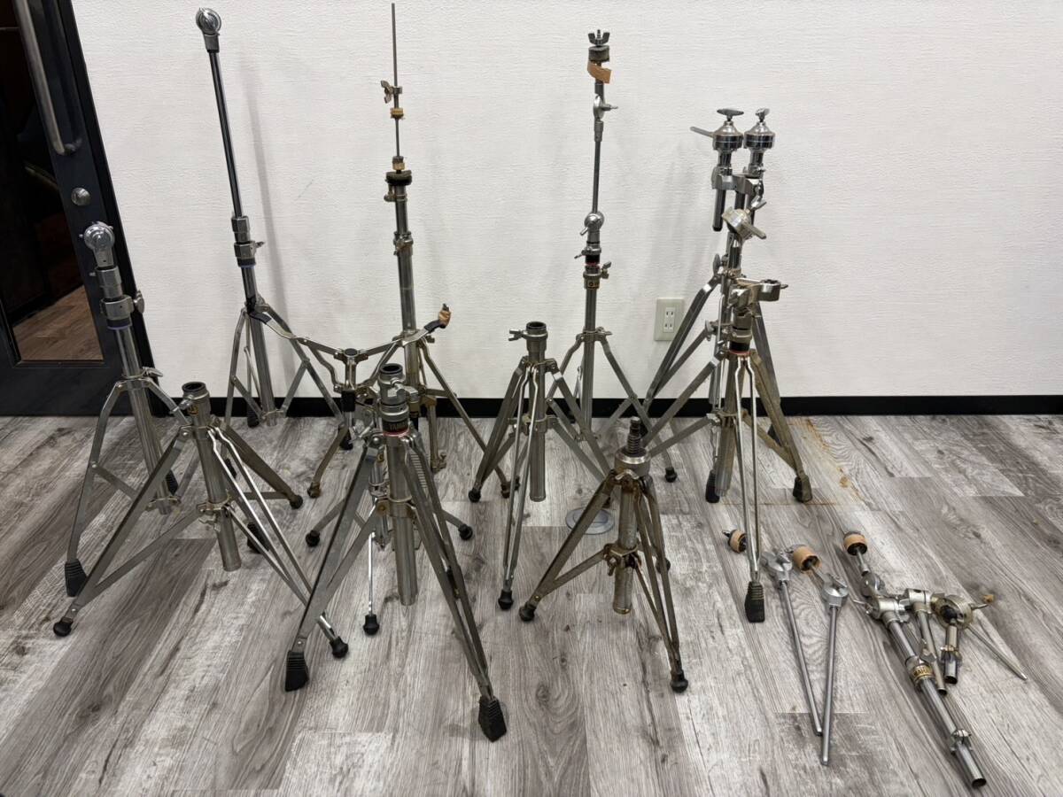 YAMAHA ヤマハ ヴィンテージ スタンドまとめ セット 現状品 ドラム シンバル タムスタンド ハイハットスタンド スネアスタンド拍卖