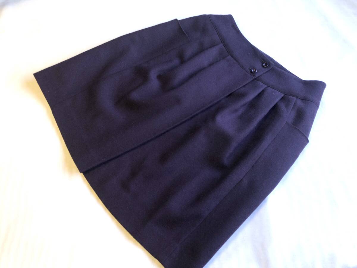 relacher ミニ丈タイトスカート 美品 M 送料230円 毛100%拍卖