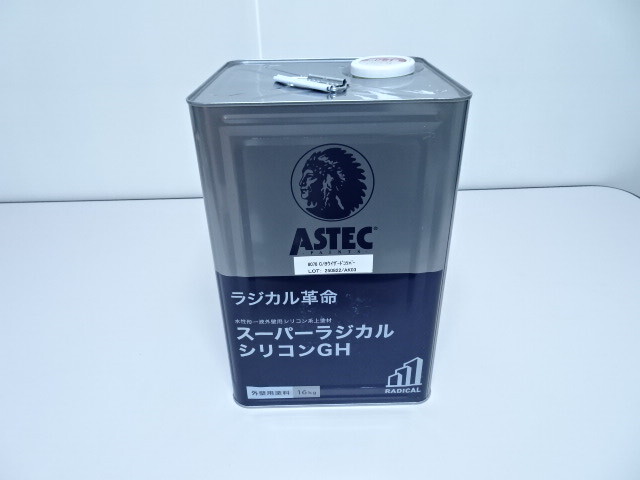 未使用品 ASTEC ラジカル革命 スーパーラジカル シリコンGH 外壁用塗料16kg ウィザードコツパー 水性拍卖
