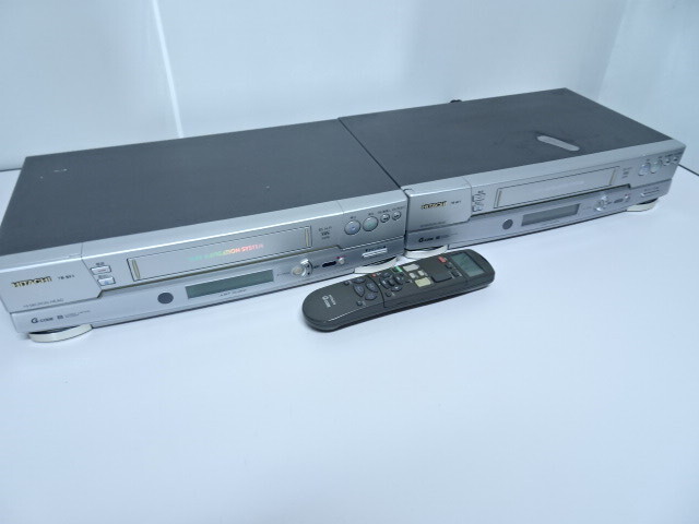 2台セット HITACHI 日立 VHS ビデオデッキ 7B-BF1 リモコン1個付 ビデオテープレコーダー 中古拍卖