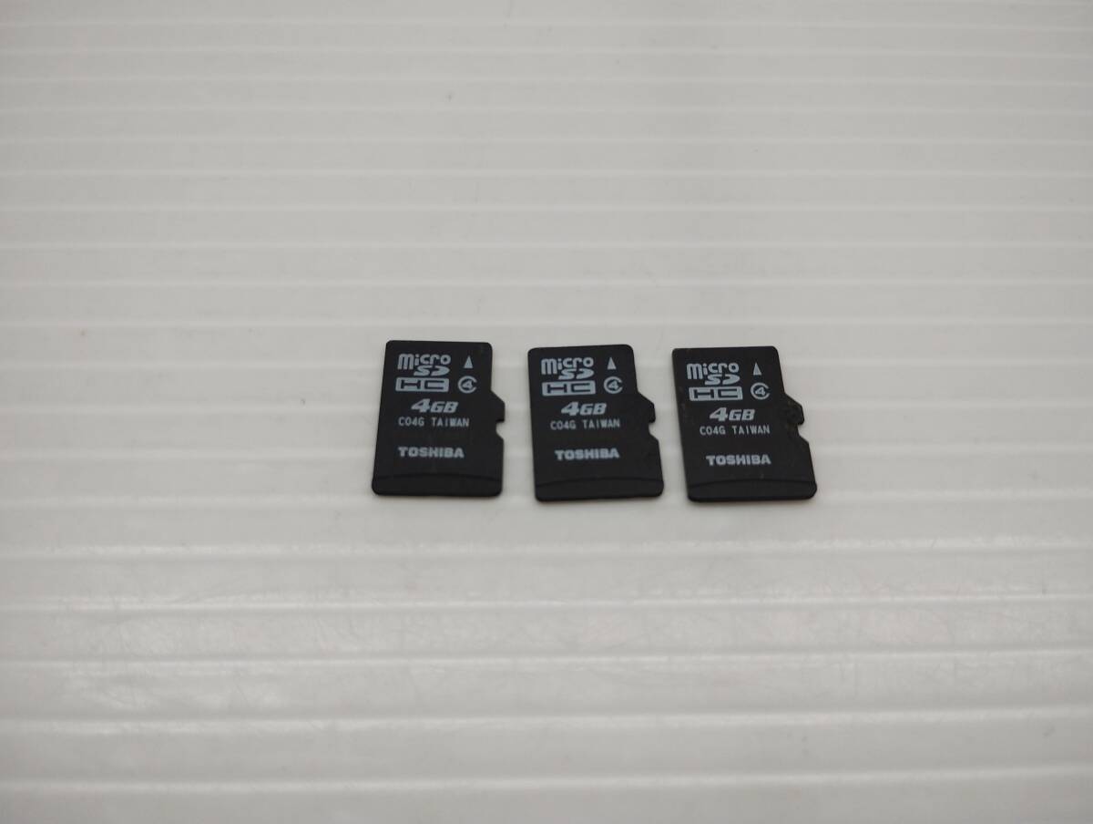3枚セット 4GB TOSHIBA microSDHCカード フォーマット済み microSDカード メモリーカード拍卖