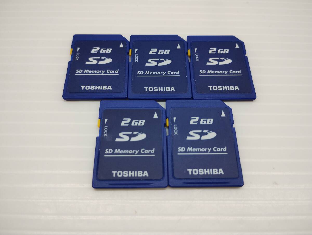 5枚セット 2GB TOSHIBA フォーマット済み SDカード メモリーカード拍卖