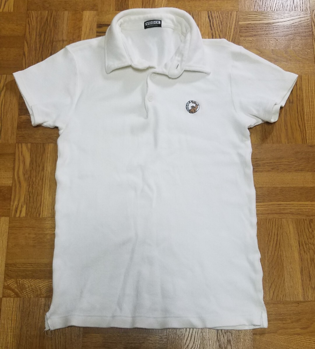VODIX ボディックス ポロシャツ 半袖 ホワイト 半袖ポロシャツ ビンテージ 廃盤メーカー メンズ ボディックスロゴあり 希少 マッチョ 拍卖