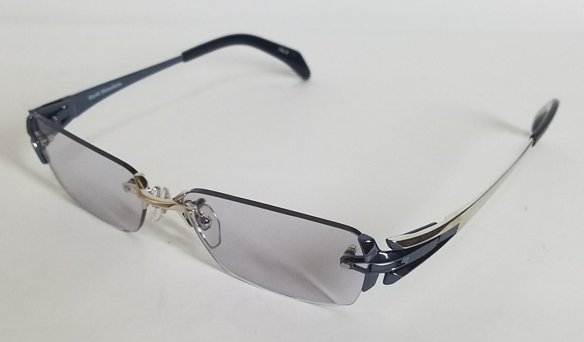 新品未使用 MASAKIMATSUSHIMA マサキマツシマ 眼鏡 メガネ 日本製 ふちなし 大人気モデル 早い者勝ち 日本製 カラーレンズ LEON GQ拍卖
