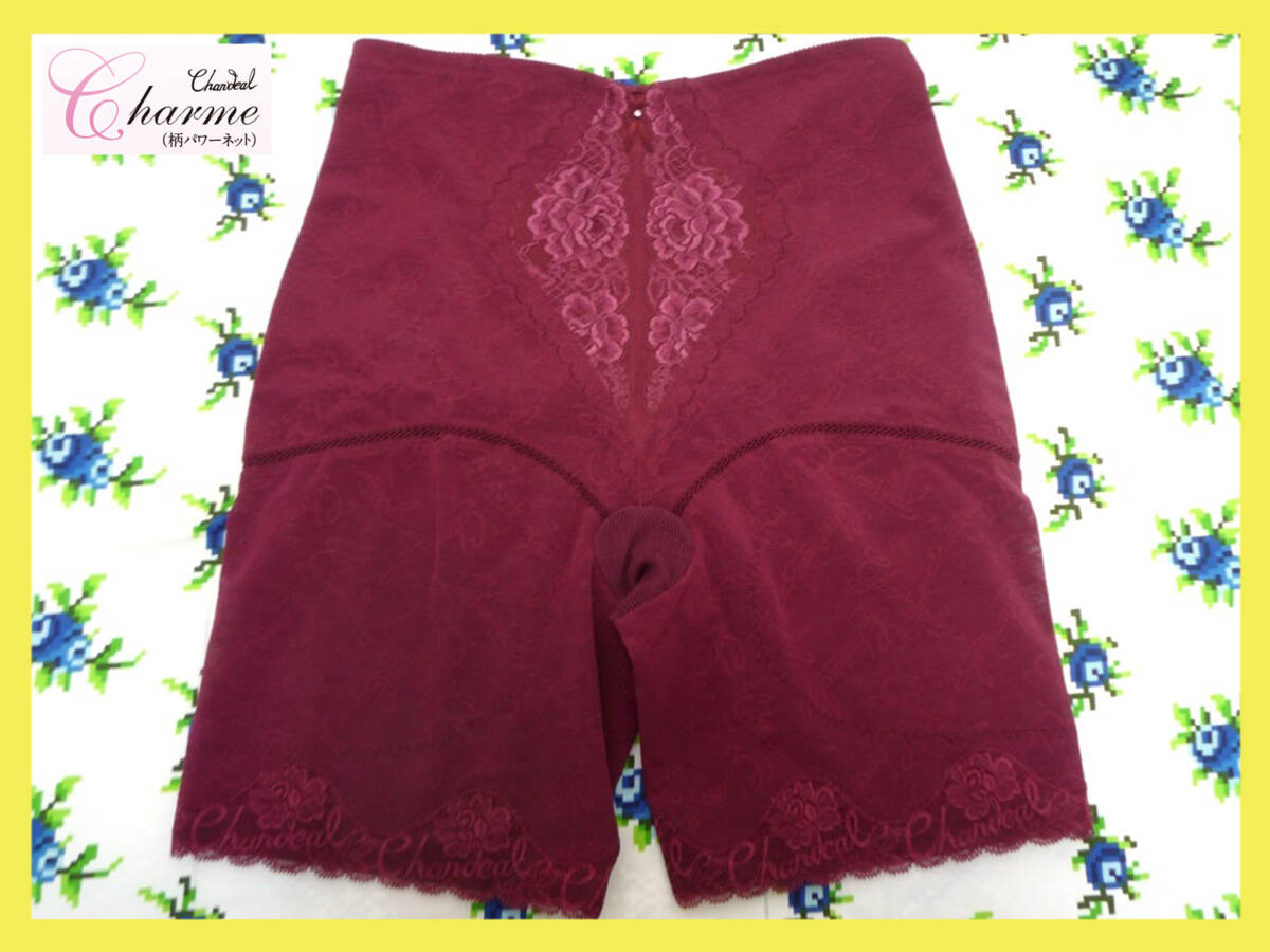 定価28600円 最高級補正下着 シャンデール シャルム ロング ガードル サイズ82 ルビーレッド 立体成形 メッシュテープ ヒップUP 新品_SR3拍卖