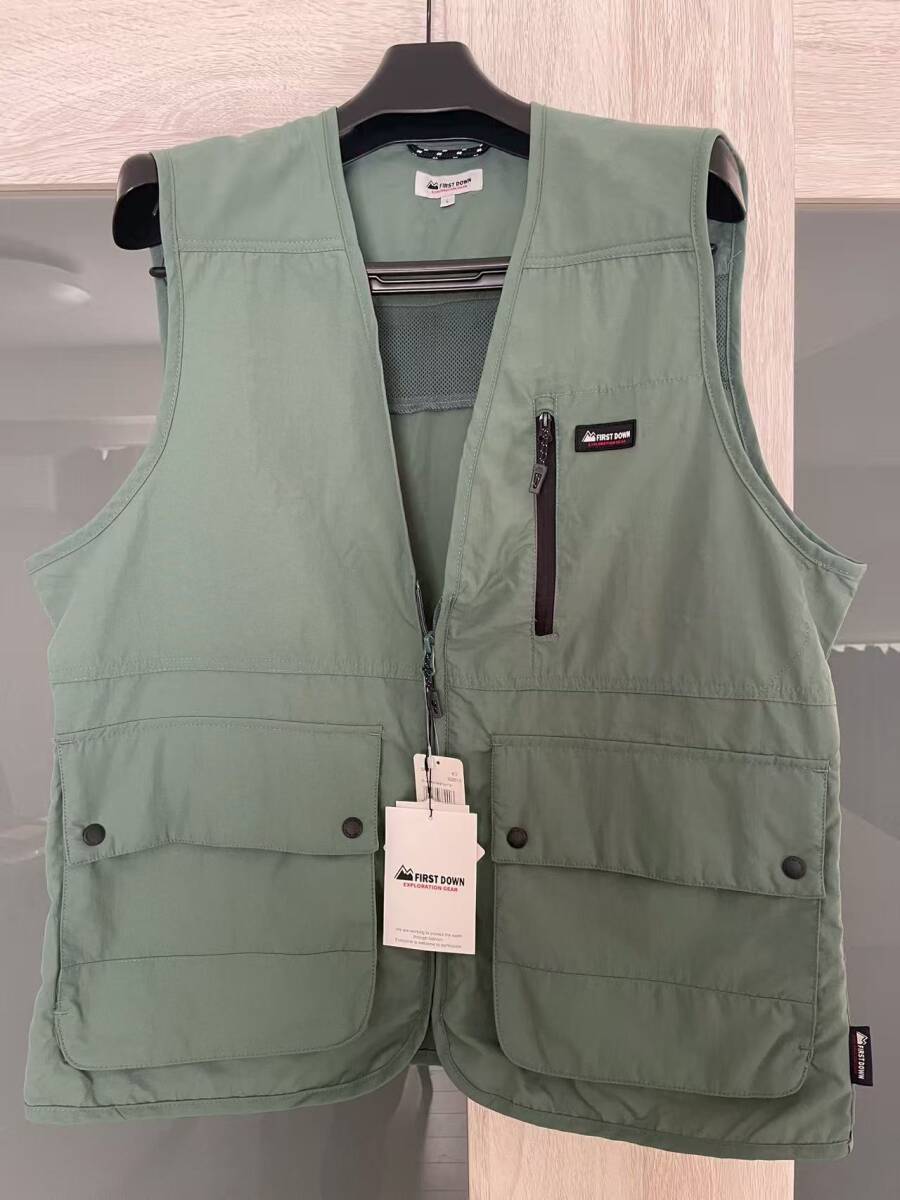 未使用 Firstdown ベスト メンズ 緑グリーン L拍卖