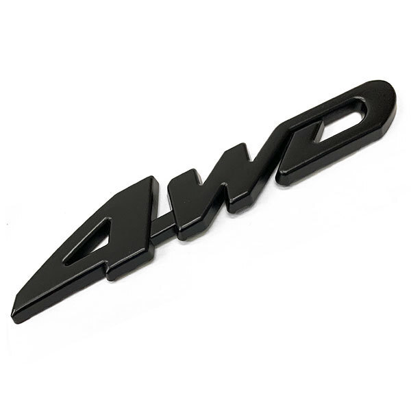 エンブレム カスタム ステッカー デカール プレート 4WD Aタイプ ブラック 送料無料拍卖
