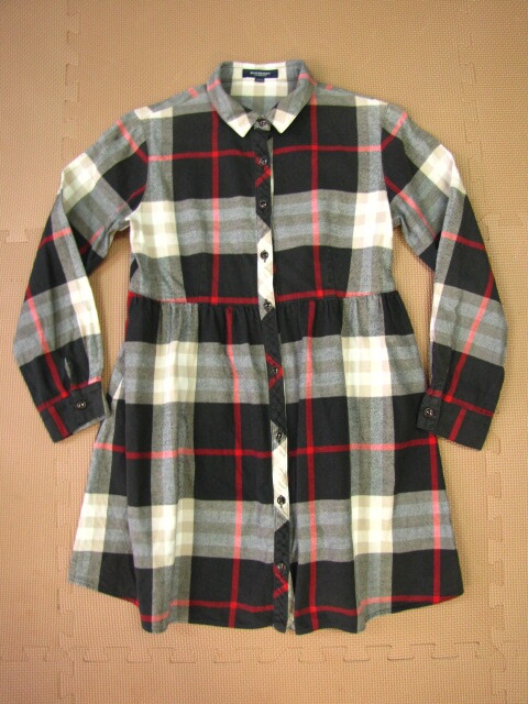 F71*【150A】バーバリーロンドン ワンピース キッズ チェック柄 コットン 三陽商会 BURBERRY LONDON 150T拍卖