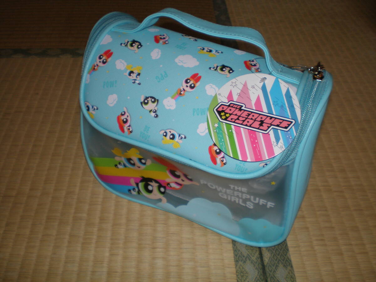 パワーパフガールズ フック付きトラベルポーチ 水色拍卖