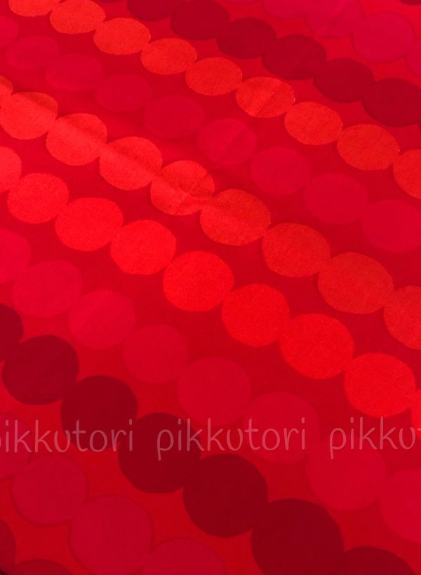★大判 Marimekko マリメッコ 生地 ファブリック RASYMATTO ラシィマット レッド 146cm ★拍卖