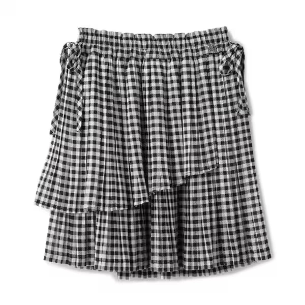 メゾピアノ新品新作タグ付きランダムプリーツスカート160拍卖