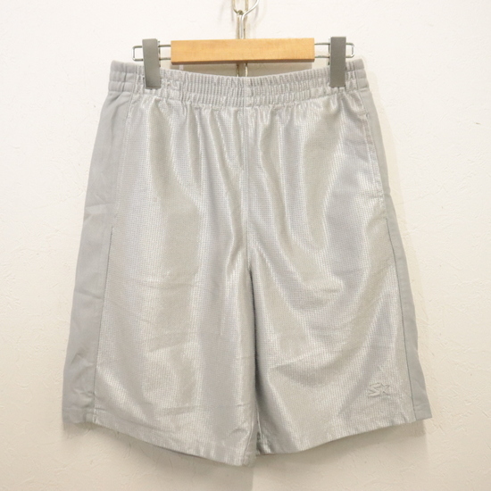 M874 2000年代製 STARTER スターター ハーフパンツ■00s 表記Lサイズ ボーイズ シルバー シャイニー 古着 アメカジ ストリート ショーツ拍卖