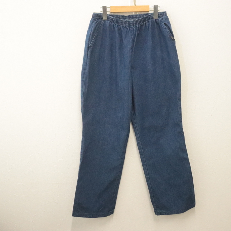 h785 2000年代製 Chic デニムイージーパンツ■00s 表記12サイズ レディース ブルー アメカジ ストリート 古着 激安 希少 古着卸 オールド拍卖