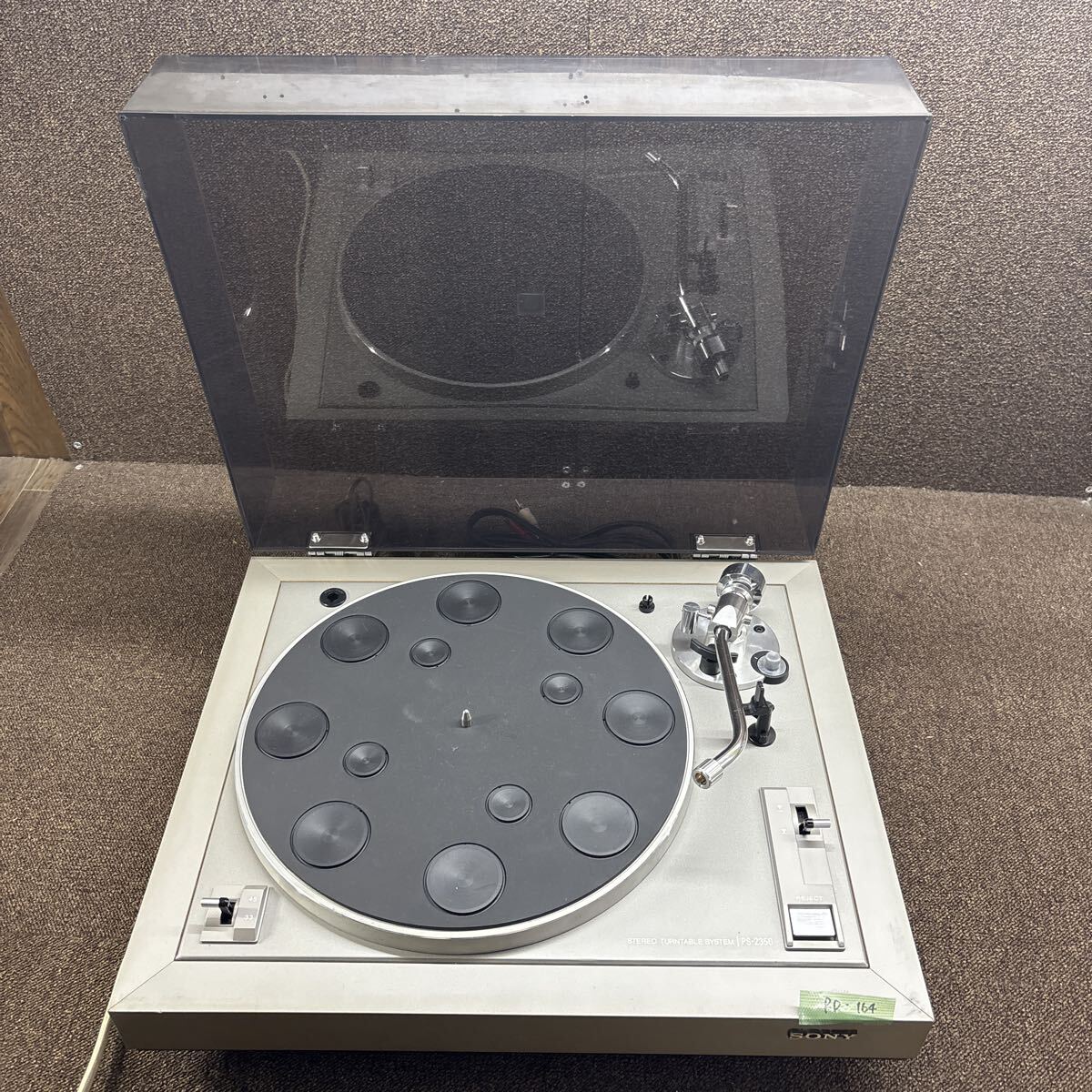 RD-164 激安 SONY PS-2350 STEREO TURNTABLE SYSTEM レコードプレーヤー 通電OK 中古現状品 ※3回再出品で処分拍卖