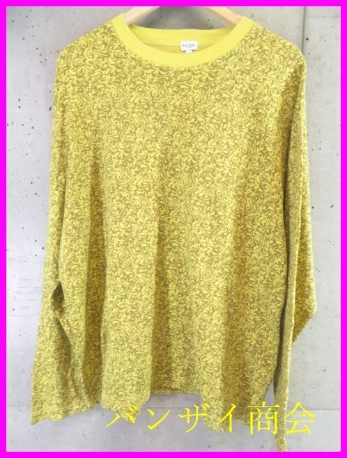 4290b4◆良品です◆日本製◆Paul Smith ポールスミス 総柄 長袖Tシャツ 2L-3L/カットソー/ジャケット/コート/ロンT/パンツ/ニットセーター拍卖