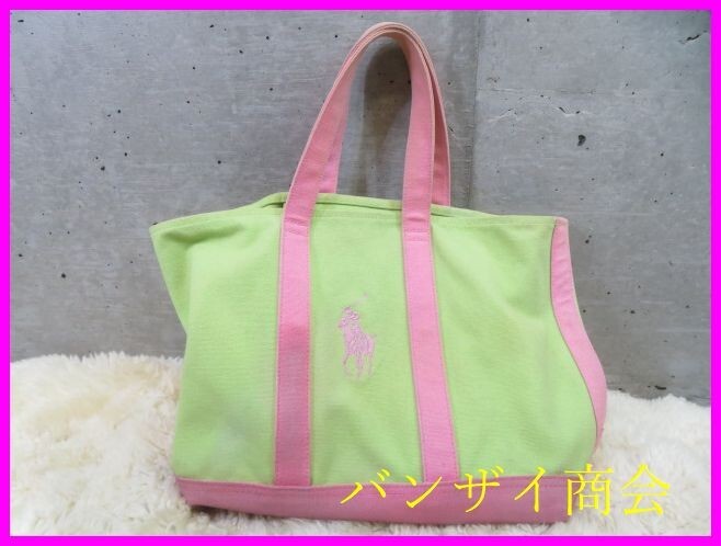 3090b1◆人気サイズ◆Ralph Lauren ラルフローレン ポニー刺繍 キャンバス地 トートバッグ/カバン鞄/ポロシャツ/ジャケット/スイングトップ拍卖