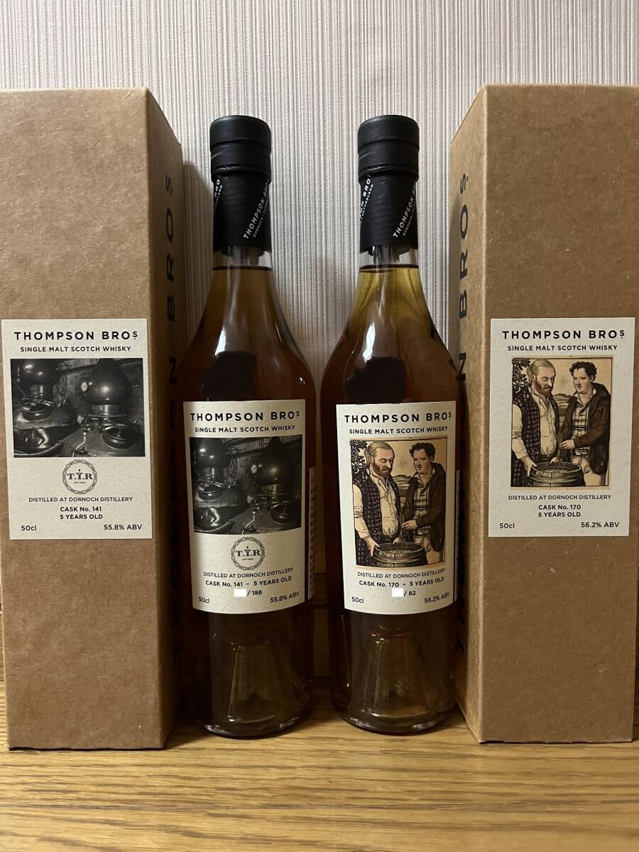 【ドーノッホ 2019-2024 5年 2本セット】DORNOCH・THOMPSON BROs・トンプソンブラザーズ・TIR・Whisky Mew・ウイスキーミュウ拍卖
