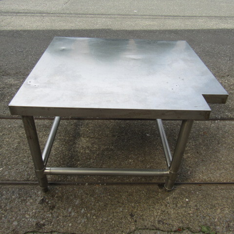 【埼玉発】ステンレス作業台 ステンレス製 低作業台 正方形 W750×D700×H480mm 厨房機器 中古★7-0925-2拍卖