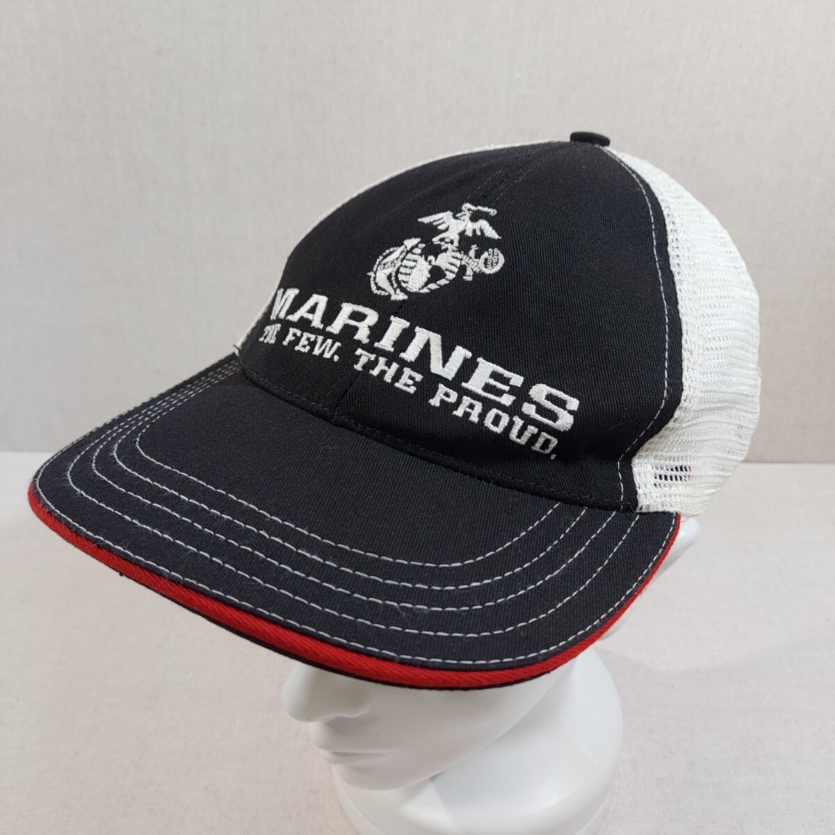 ユーズド メッシュキャップ アメリカ海兵隊 USMC アドバタイズ物 USA製 ビンテージ ミリタリー拍卖