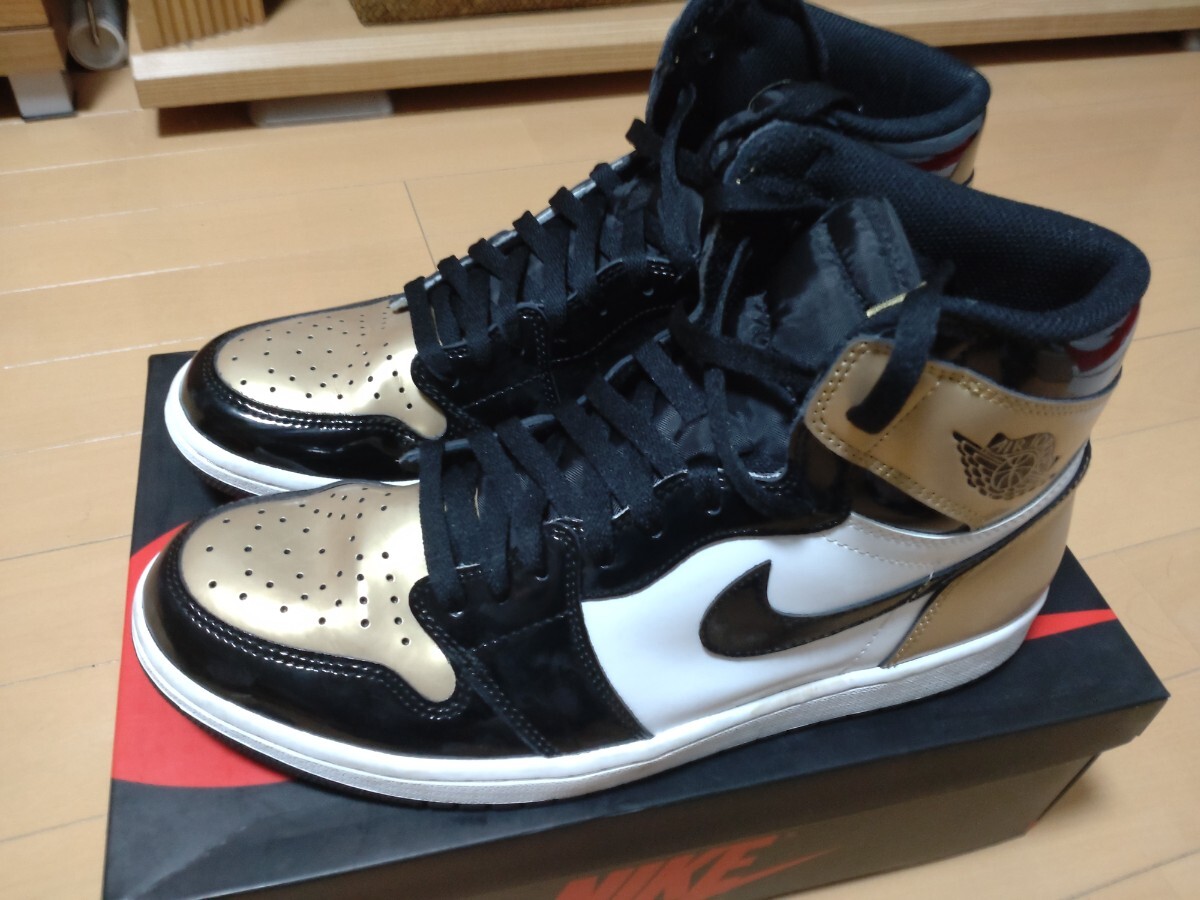 Nike Air jordan 1 Hi Retro OG NRG Gold Patent US11.5(29.5cm) 美中古 ナイキ ジョーダン拍卖