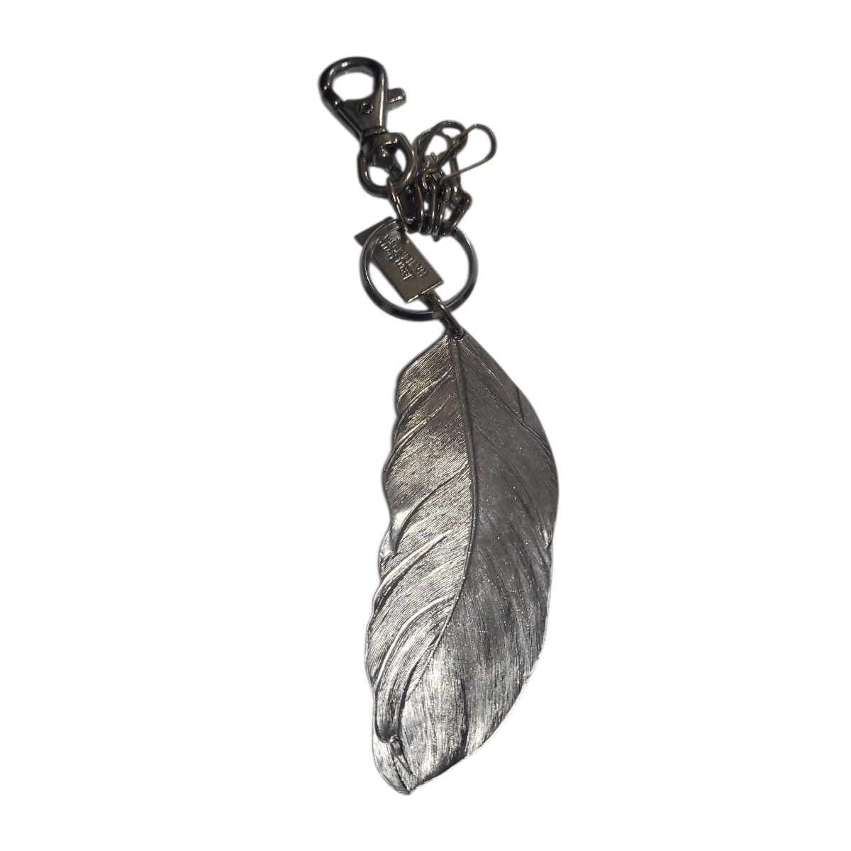 90s ジャンポールゴルチエ フェザー チャーム キーチェーン キーホルダー チャーム シルバー拍卖