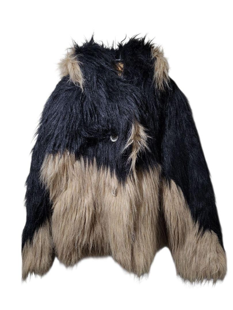 FW95 issey miyake Beast Faux Fur Blouson ハーフコート フェイクファー ブルゾン イッセイミヤケ拍卖