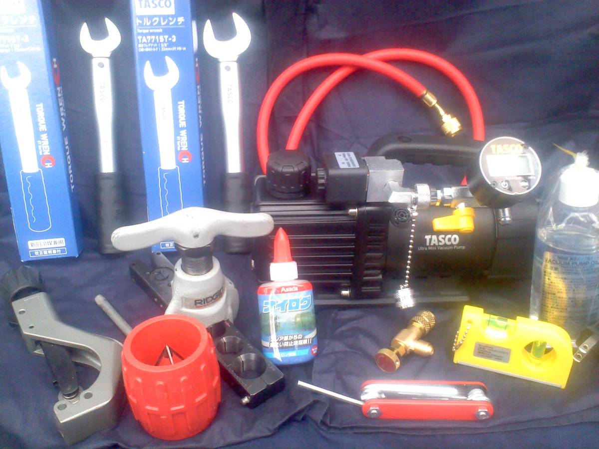 《レンタル》3 約12万円相当 タスコミニ最高性能真空ポンプ 余裕の4日間 デジタルゲ-ジ フレアツ-ル トルクレンチ フレアメジャ- ナイログ拍卖