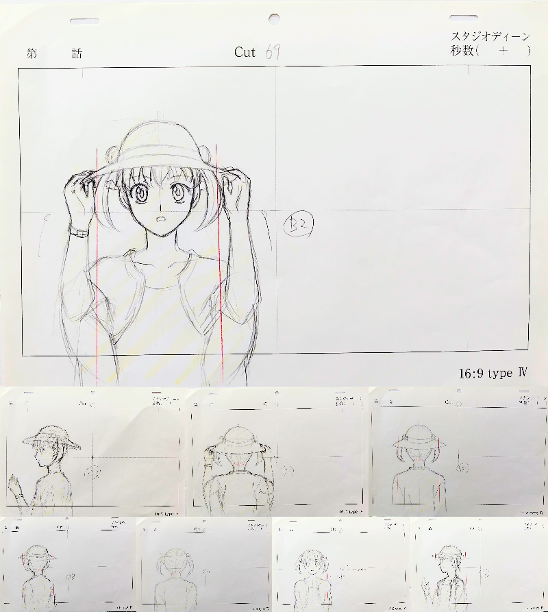 希少 マリア様がみてる 3rdシーズン 第1話 子羊たちの休暇 ラフ原画 8枚セット ラフ原/原画/レイアウト/セル画の原画●H5317拍卖