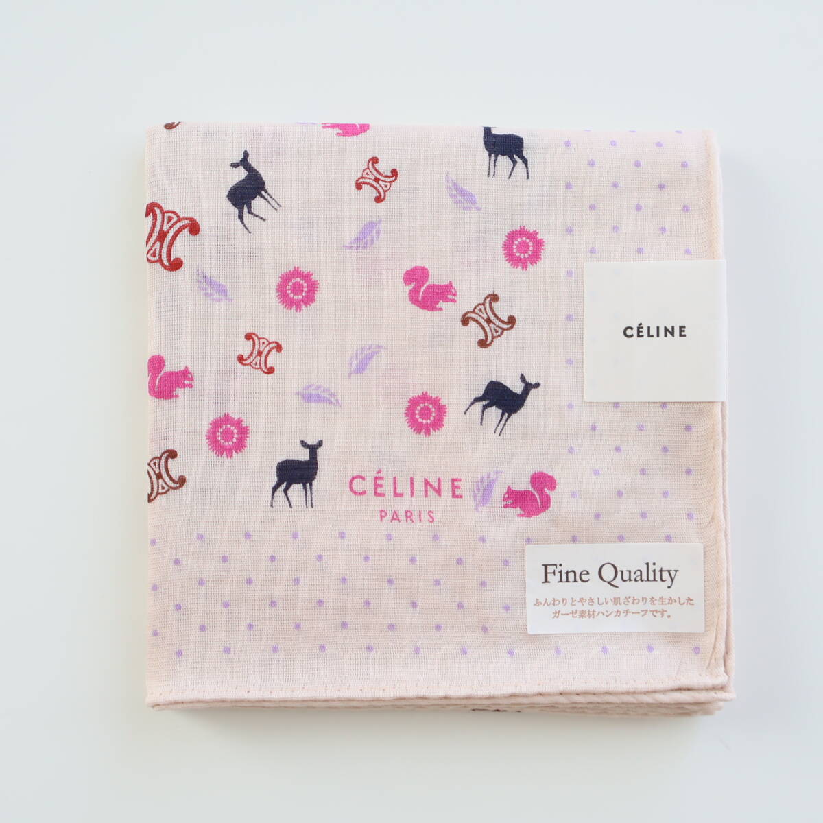 ■未使用 CELINE セリーヌ ハンカチ ガーゼ素材■拍卖
