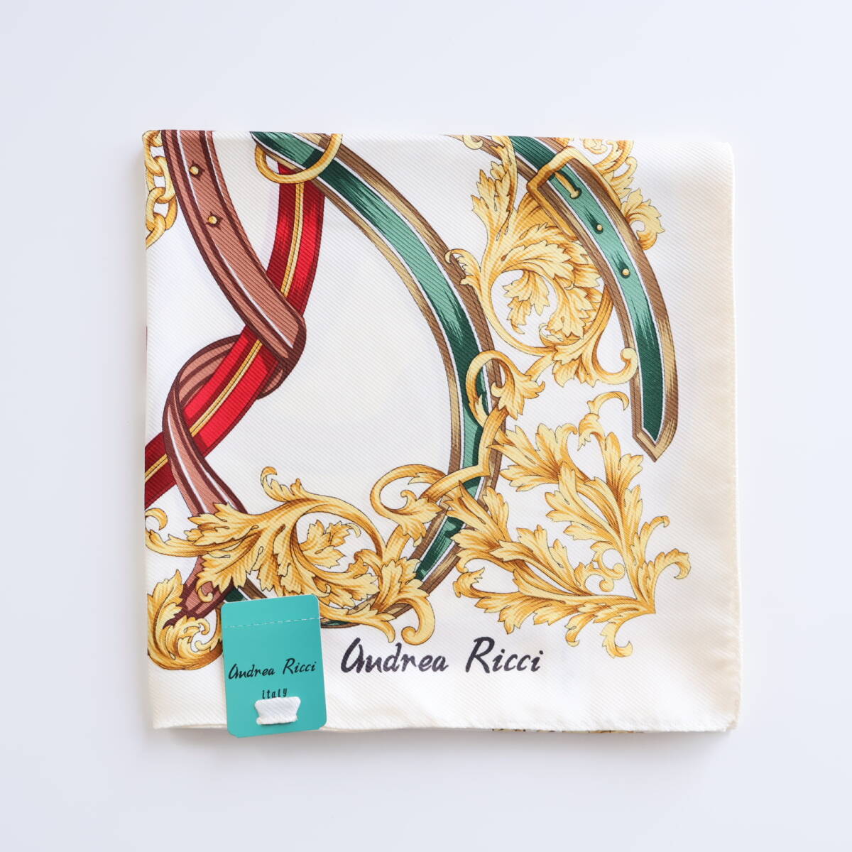 ■未使用 Andrea Ricci アンドレア リッチ シルク 大判 スカーフ■拍卖