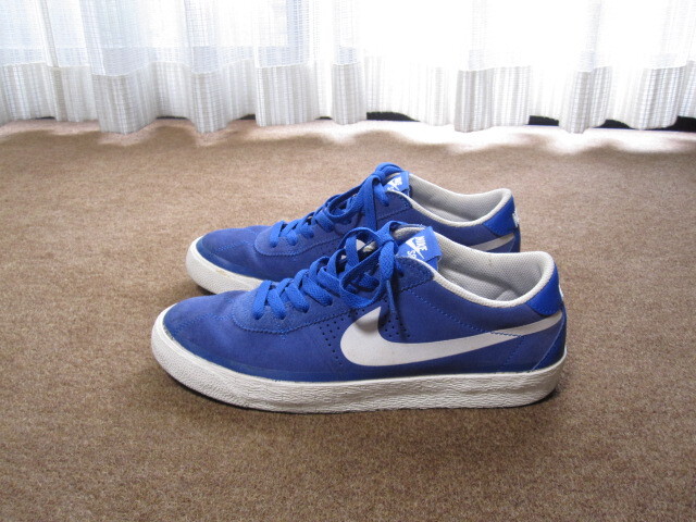 NIKE ナイキ BRUIN SB スニーカー 631041-414 US9/27cm ブルー/シルバー 使用少ないキレイ拍卖