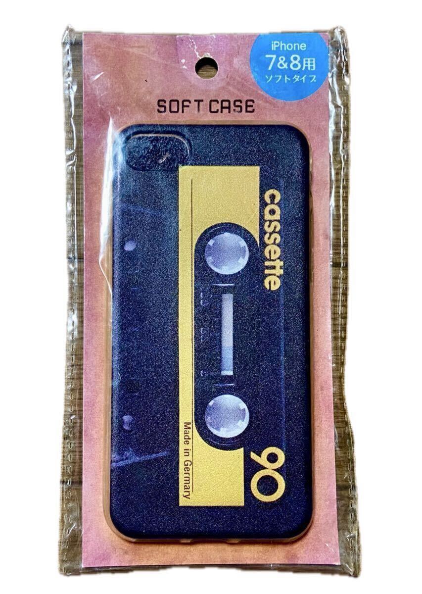 iPhone7 & iPhone8 カセットテープ柄  ソフトケース スマホケース拍卖