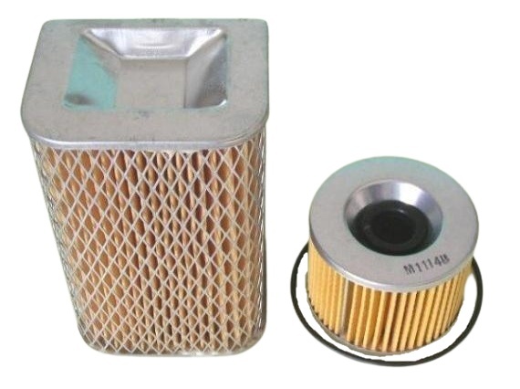 Z400FX Z550FX Z400J エアーエレメント+オイルエレメントセット 拍卖