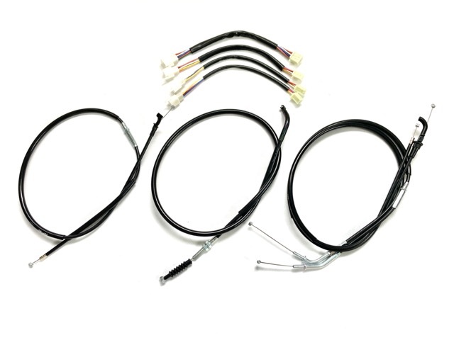 ゼファー750 ~2003y ワイヤーセット+ハーネスキット 15cmロング 拍卖