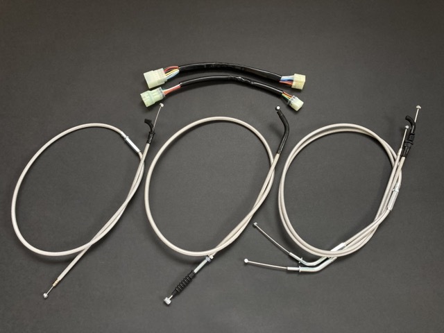 ゼファー750 04y~ メッシュワイヤーセット+ハーネスキット 10cmロング 拍卖