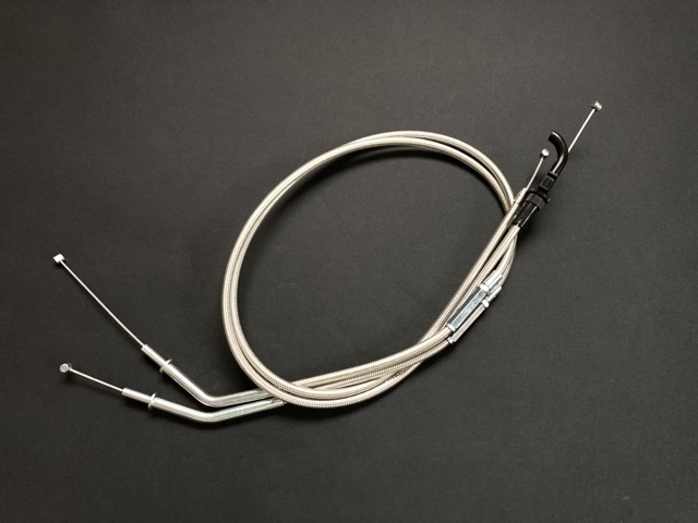 ゼファー1100 メッシュアクセルワイヤー 20cmロング 日本製拍卖