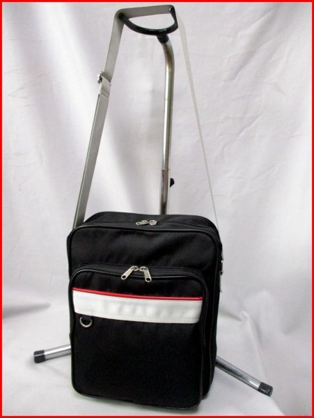 WEGO/ウィゴー◇ショルダーバッグ BK ウレタンクッション入り 斜め掛け H32.5cm拍卖